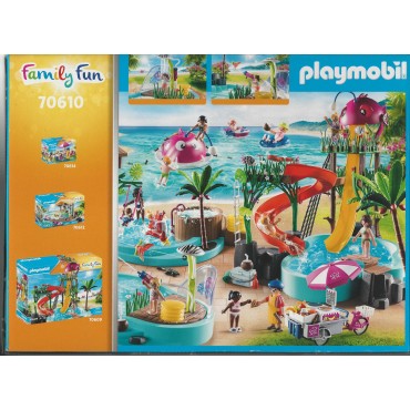 PLAYMOBIL FAMILY FUN 70610 SMALL POOL WITH WATER SPRAYER