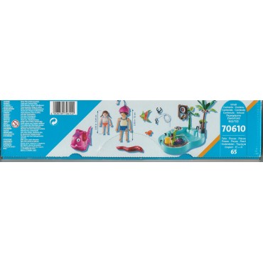 PLAYMOBIL FAMILY FUN 70610 SMALL POOL WITH WATER SPRAYER