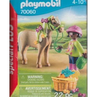 PLAYMOBIL SPECIAL PLUS FIGURE 70060 BAMBINA CON PONY