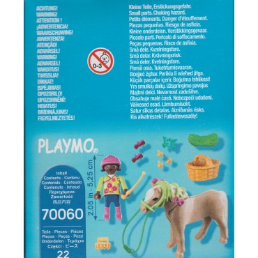 PLAYMOBIL SPECIAL PLUS FIGURE 70060 BAMBINA CON PONY