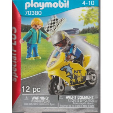 PLAYMOBIL SPECIAL PLUS FIGURE 70380 BOYS WITH MOTORCYCLE