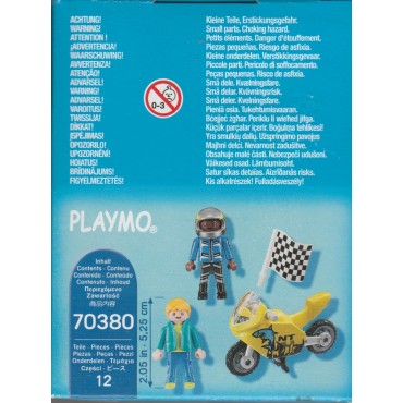 PLAYMOBIL SPECIAL PLUS FIGURE 70380 BOYS WITH MOTORCYCLE