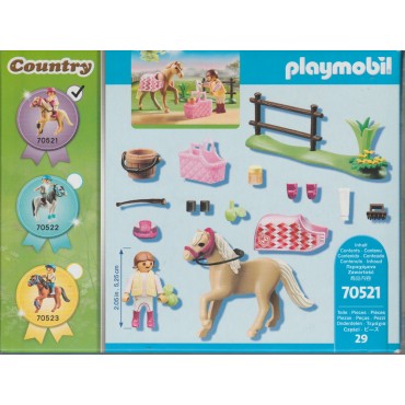 PLAYMOBIL COUNTRY 70521 PONY GERMAN RIDING