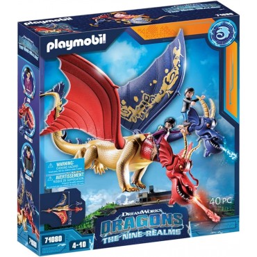 PLAYMOBIL DRAGONS THE NINE REALMS 71080 WU & WEI CON JUN