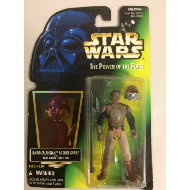 STAR WARS ACTION FIGURE  3.75 " - 9 cm LANDO CALRISSIAN AS SKIFF GUARD WITH SKIFF GUARD PIKE   Hasbro 69622