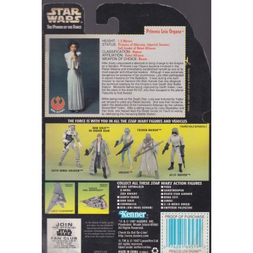 STAR WARS ACTION FIGURE  3.75 " - 9 cm PRINCESS LEIA ORGANA WITH LASER PISTOL AND ASSAULT RIFLE Hasbro 69579 green package