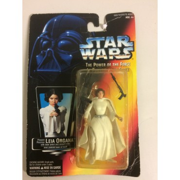 STAR WARS ACTION FIGURE  3.75 " - 9 cm PRINCESS LEIA ORGANA WITH LASER PISTOL AND ASSAULT RIFLE Hasbro 69579 red orange package