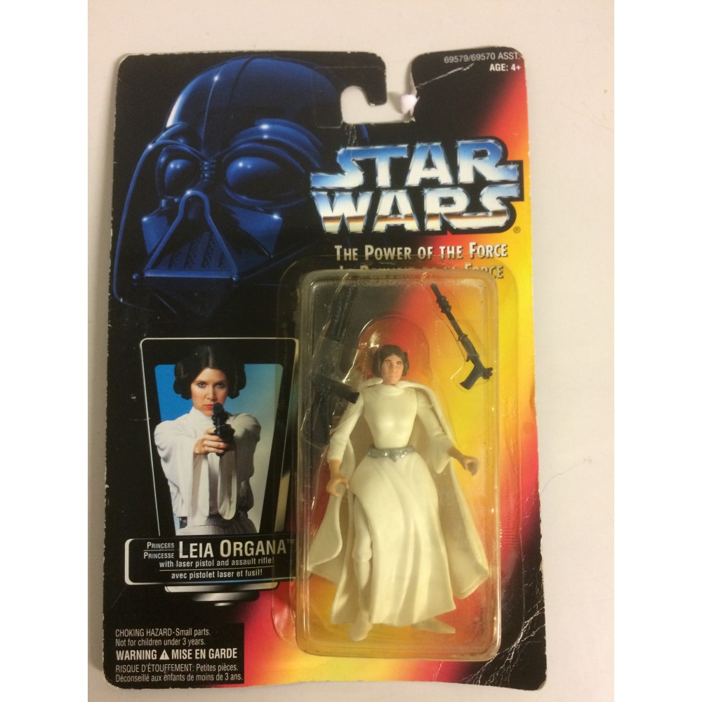 STAR WARS ACTION FIGURE  3.75 " - 9 cm PRINCESS LEIA ORGANA WITH LASER PISTOL AND ASSAULT RIFLE Hasbro 69579 green package