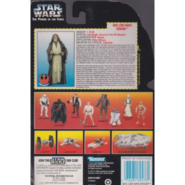 STAR WARS ACTION FIGURE  3.75 " - 9 cm BEN ( OBI - WAN ) KENOBI WITH LIGHTSABER AND REMOVABLE CLOAK Hasbro 69576