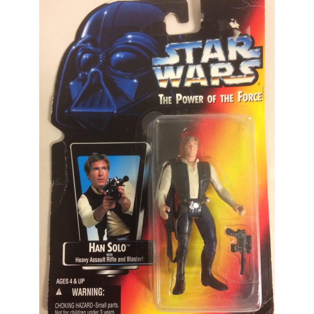 STAR WARS ACTION FIGURE  3.75 " - 9 cm HAN SOLO WITH HEAVY ASSAULT RIFLE AND BLASTER  Hasbro 69577