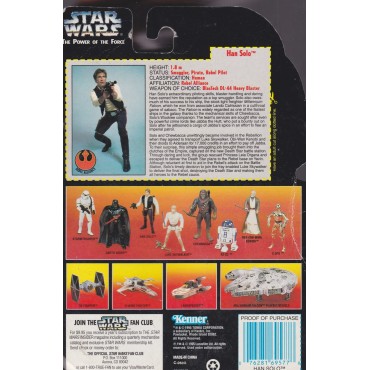 STAR WARS ACTION FIGURE  3.75 " - 9 cm HAN SOLO WITH HEAVY ASSAULT RIFLE AND BLASTER  Hasbro 69577