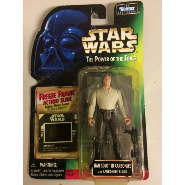 STAR WARS ACTION FIGURE  3.75 " - 9 cm  HAN SOLO IN CARBONITE WITH CARBONITE BLOCK Hasbro 69817