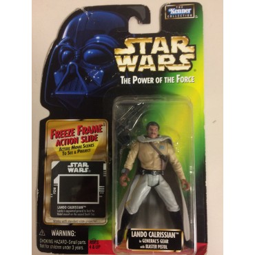 STAR WARS ACTION FIGURE  3.75 " - 9 cm  LANDO CALRISSIAN IN GENERAL'S GEAR WITH BLASTER PISTOL Hasbro 69756