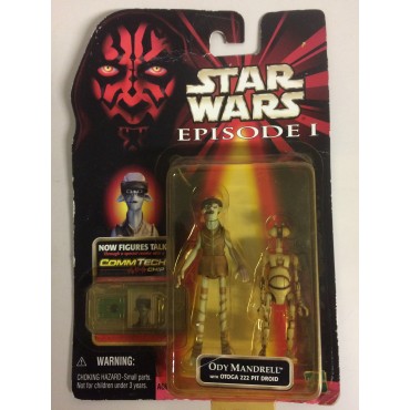 STAR WARS ACTION FIGURE  3.75 " - 9 cm  ODY MANDRELL WITH OTOGA 222 PIT DROID  Hasbro 84117