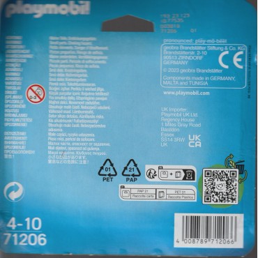 PLAYMOBIL DUO PACK FIGURES 71206 AVVENTURIERO E T-REX