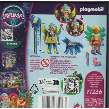 PLAYMOBIL ADVENTURES OF AYUMA 71236 MIRIEL & STELLARA MOON FAIRIES WITH SOUL ANIMALS