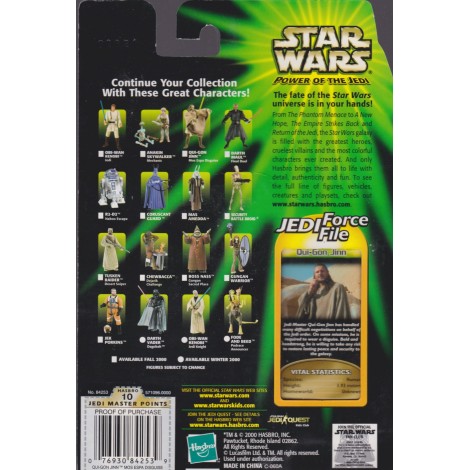 STAR WARS ACTION FIGURE  3.75 " - 9 cm  QUI GON JINN MOS ESPA DISGUISE  Hasbro 84253