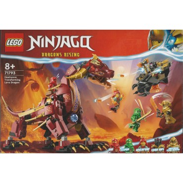 LEGO NINJAGO 71793 DRAGONE DI LAVA TRANSFORMER HEATWAVE