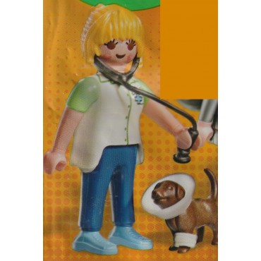 PLAYMOBIL FIGURE VETERINARIAN WITH PUPPY new in polybag