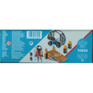 PLAYMOBIL STUNT SHOW  STARTER PACK 70820 QUAD CON RAMPA INFUOCATA