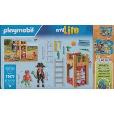 PLAYMOBIL MY LIFE 71475 STARTER SET FALEGNAME AL LAVORO