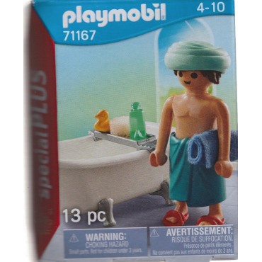 PLAYMOBIL SPECIAL PLUS FIGURE 71167 MANN & BATHTUB
