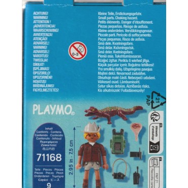 PLAYMOBIL SPECIAL PLUS FIGURE 71168 ESPLORATORE CON ALLIGATORE