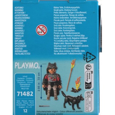 PLAYMOBIL SPECIAL PLUS FIGURE 71482 WARRIOR WITH WOLF