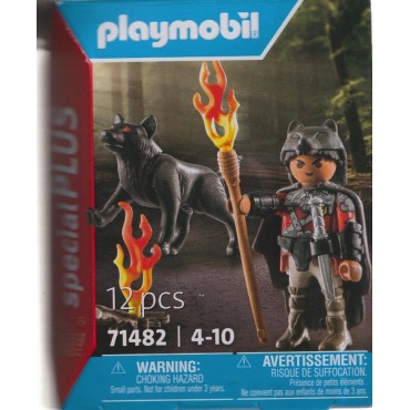PLAYMOBIL SPECIAL PLUS FIGURE 71482 WARRIOR WITH WOLF