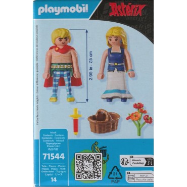 PLAYMOBIL ASTERIX 71544 TRAGICOMIX & FALBALA FIGURES