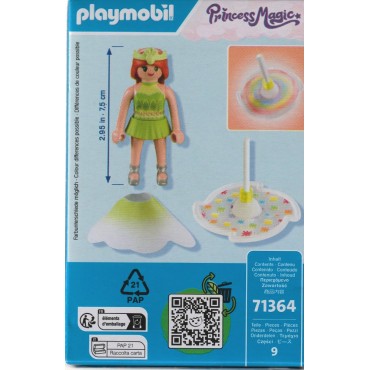 PLAYMOBIL PRINCESS MAGIC 71364 PRINCIPESSA CON TROTTOLA ARCOBALENO