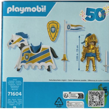 PLAYMOBIL 71604 50th ANNIVERSARY GOLDEN KNIGHT