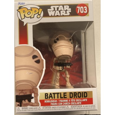 FUNKO POP! STAR WARS 703 bubble head BATTLE DROID