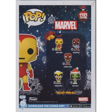FUNKO POP! MARVEL 1282 bubble head HOLIDAY IRON MAN