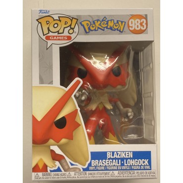 FUNKO POP! POKEMON 983 BLAZIKEN - BRASEGALI - LOHGOCK