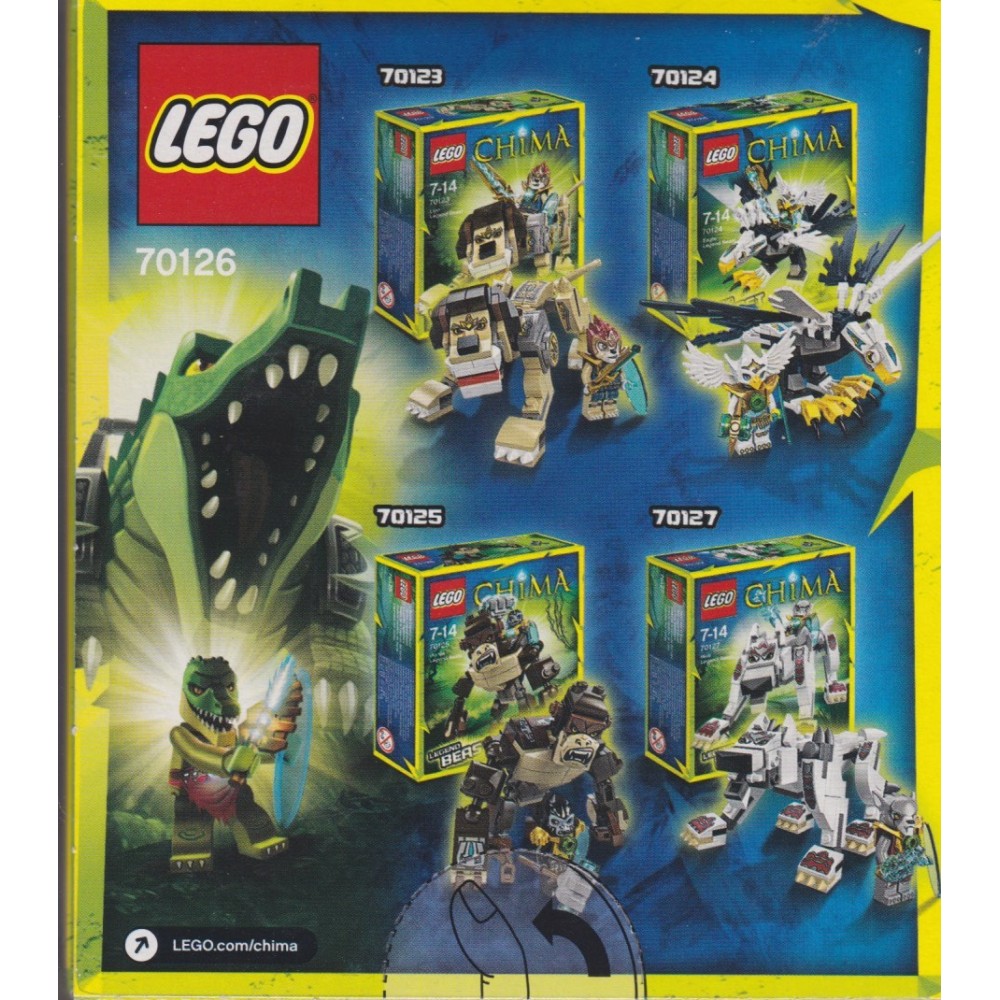 LEGO CHIMA 70126 CRAGGER'S CROCODILE LEGEND BEAST