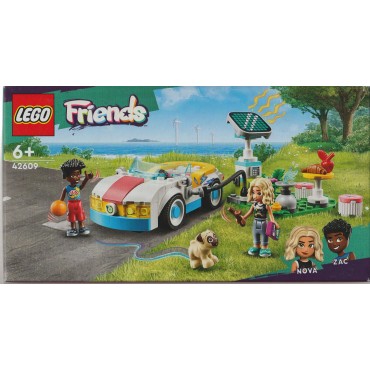 LEGO FRIENDS 42609 AUTO ELETTRICA E STAZIONE DI RICARICA
