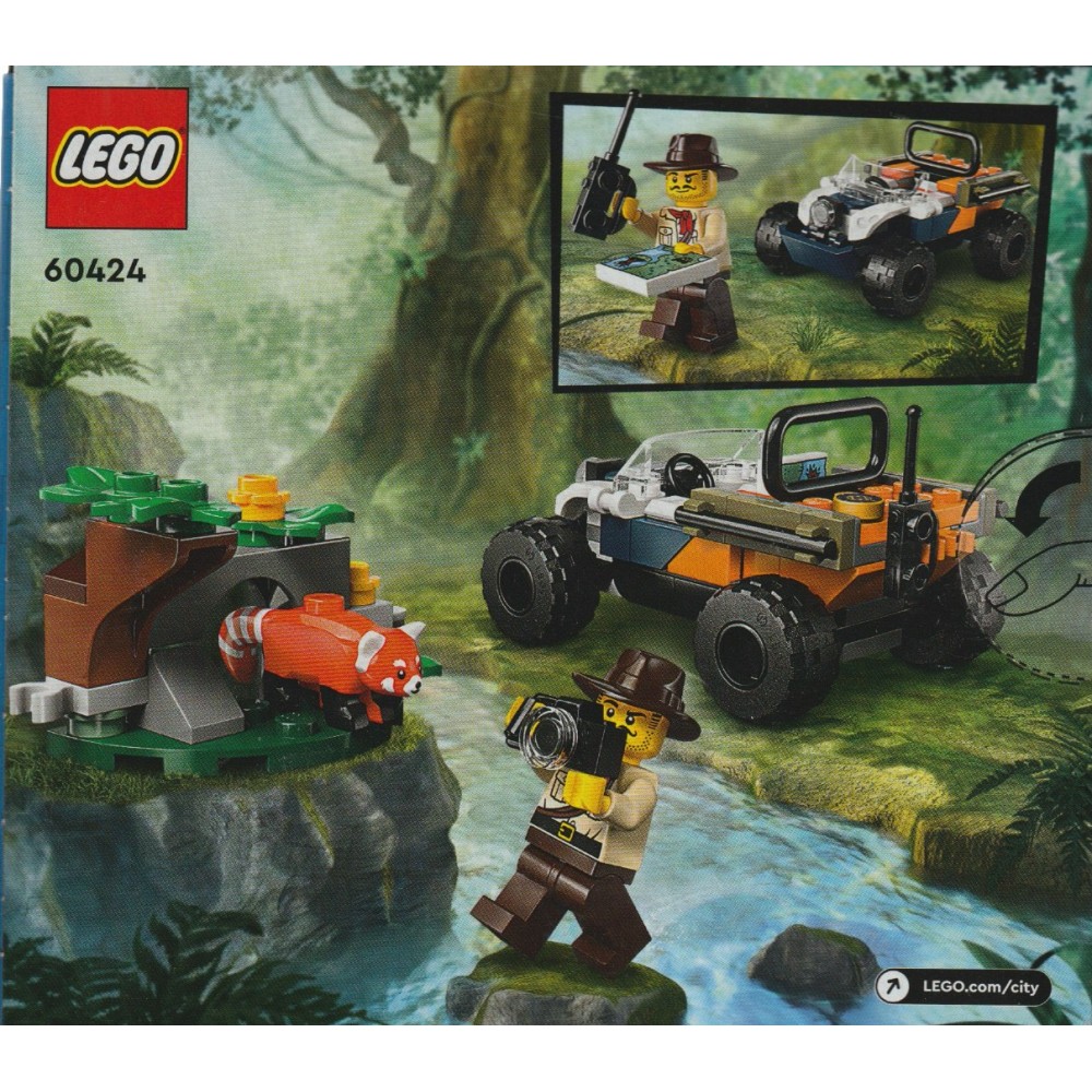LEGO CITY 60424 JUNGLE EXPLORER ATV RED PANDA MISSION