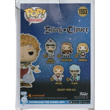 FUNKO POP! BLACK CLOVER 1553 damaged box JULIUS