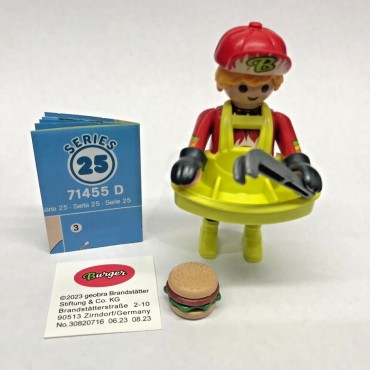 PLAYMOBIL FI?URES 71455 SERIE 25 11 BURGER VENDOR