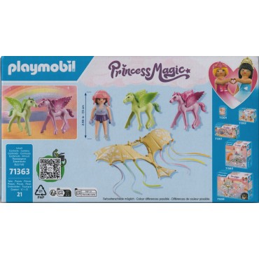 PLAYMOBIL PRINCESS MAGIC 71363  VIAGGIO FRA LE NUVOLE CON PEGASO