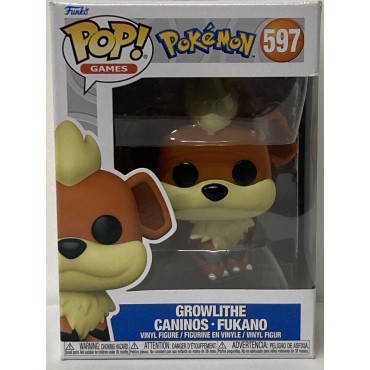 FUNKO POP! POKEMON 597 GROWLITHE - CANINOS- FUKANO