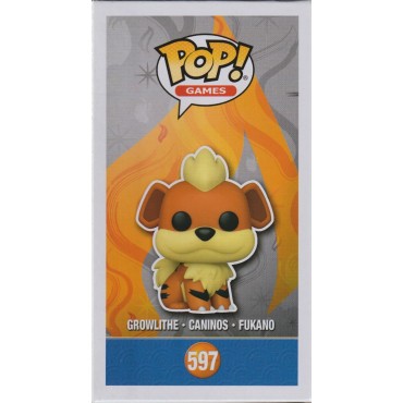 FUNKO POP! POKEMON 597 GROWLITHE - CANINOS- FUKANO