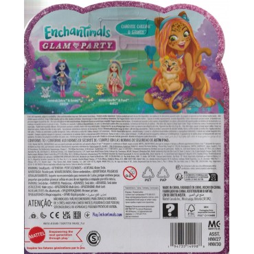 ENCHANTIMALS DOLL CHARISSE CHEETAH & GRINSY  Open package HNV 30