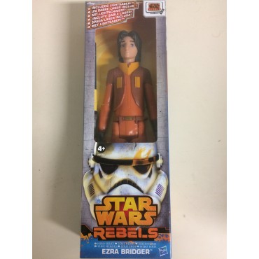 STAR WARS ACTION FIGURE 12 " - 30 cm EZRA BRIDGER  WITH LIGHTSABER HASBRO A8546