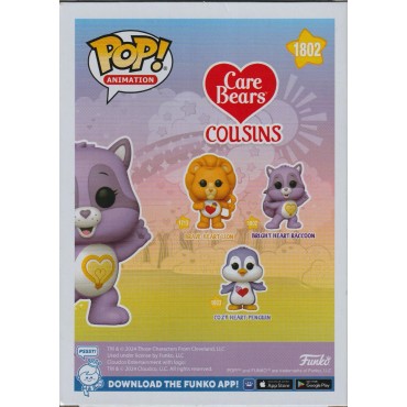 FUNKO POP! ANIMATION 1802 BRIGHT HEART RACCOON - CARE BEARS : COUSINS