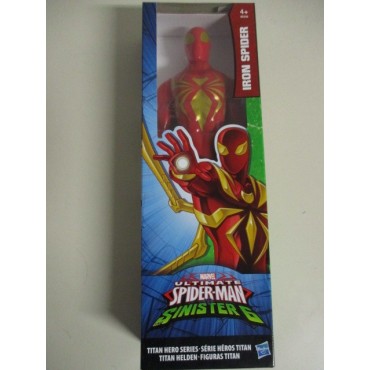 ULTIMATE SPIDER MAN THE SINISTER 6 ACTION FIGURE 12 " - 30 cm IRON SPIDER  HASBRO B6346