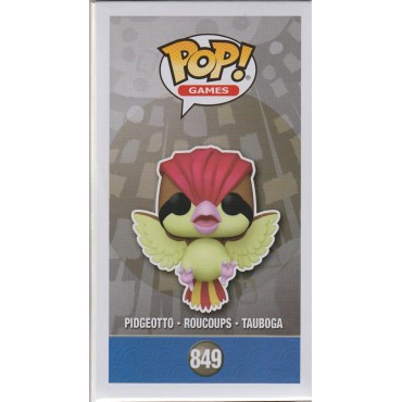 FUNKO POP! GAMES 849 PIDGEOTTO ROUCOUPS TAUBOGA POKEMON