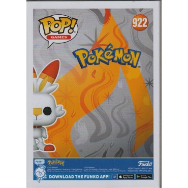 FUNKO POP! GAMES 922 SCORBUNNY FLAMBINO HOPPLO POKEMON
