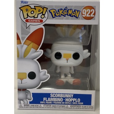 FUNKO POP! GAMES 922 SCORBUNNY FLAMBINO HOPPLO POKEMON